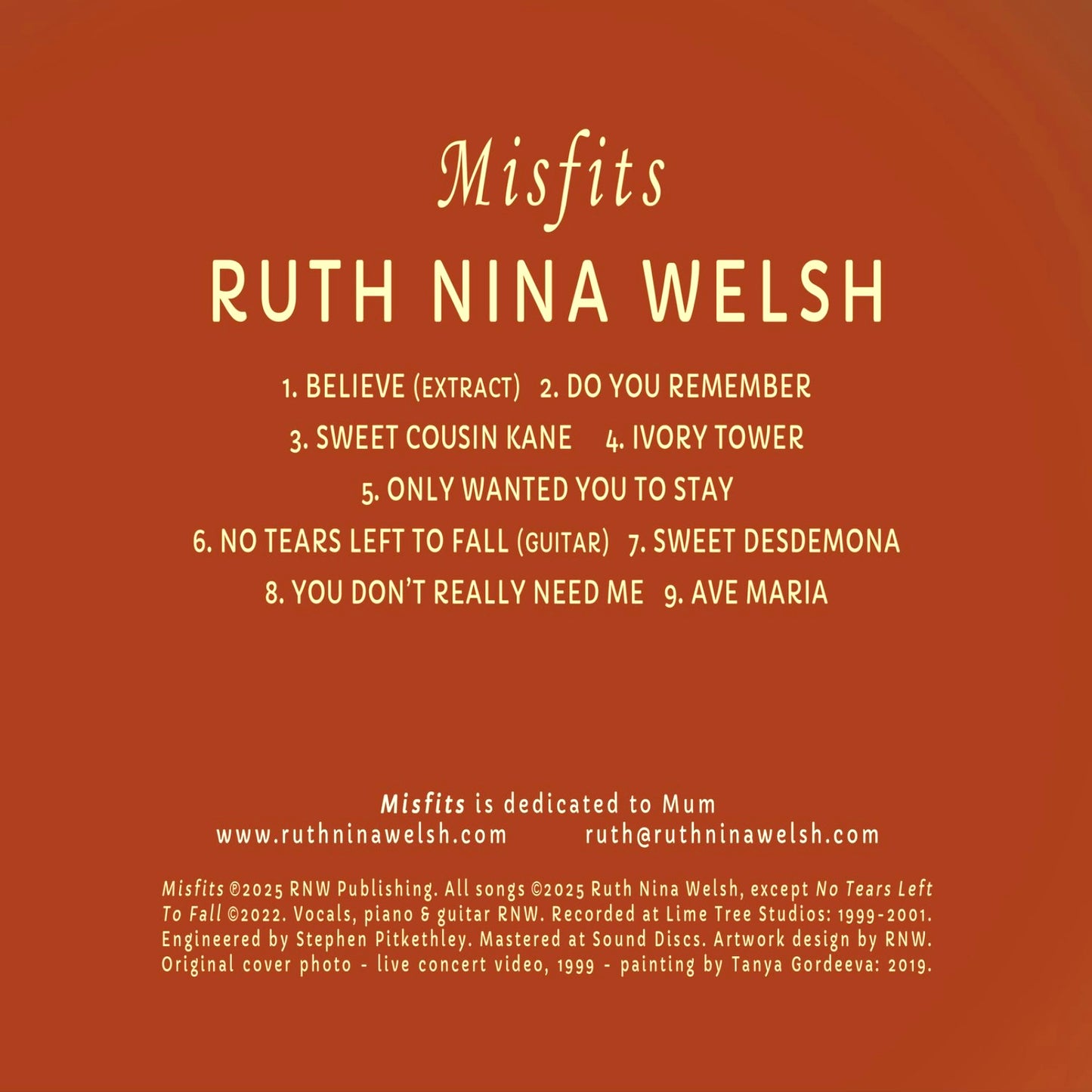 DIGITAL DOWNLOADS BUNDLE - Introducing RNW (EP), Breathe (Album), Somehow (Album), Heartland (Album) & Misfits (Album)