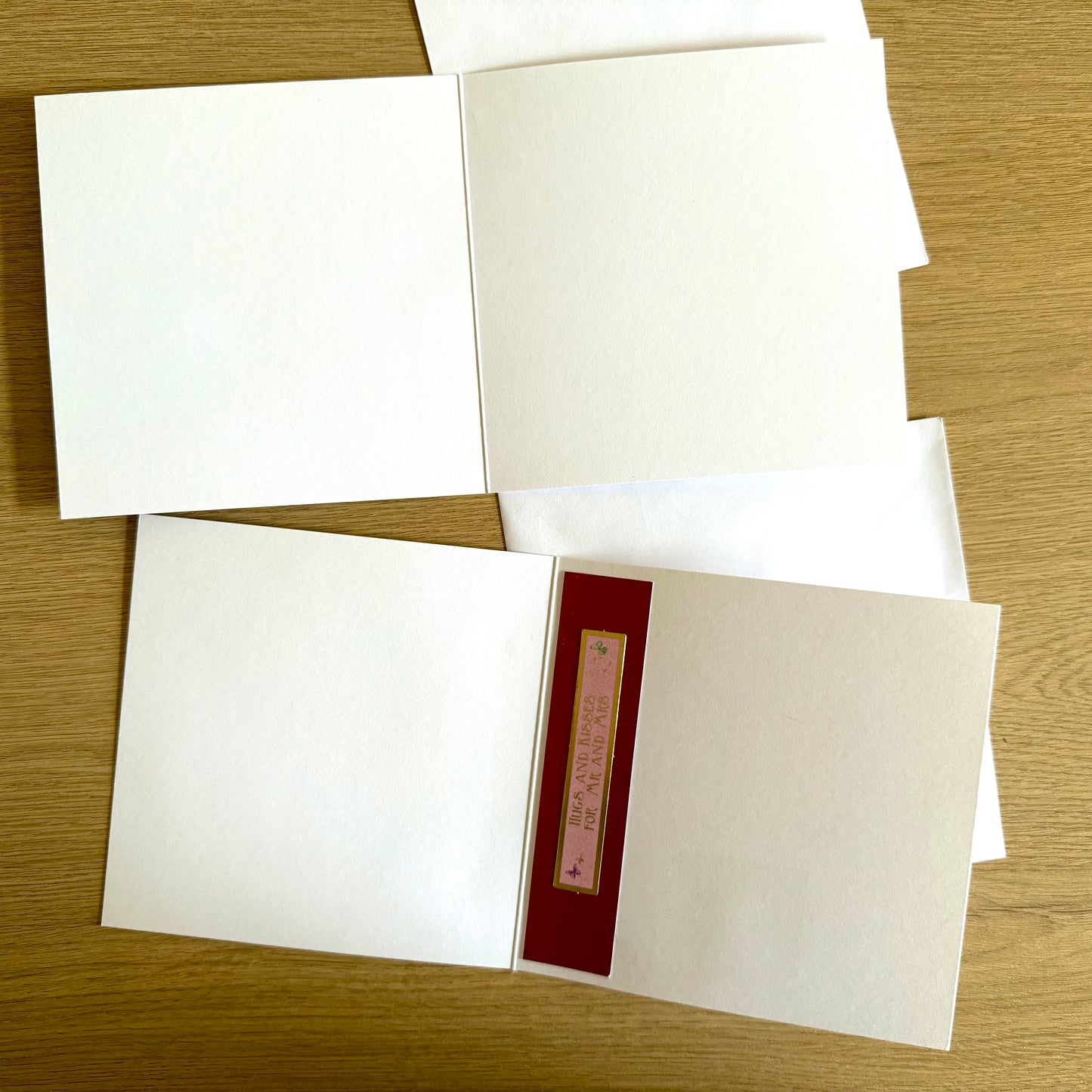 Four Square Handmade Cards: Birds & Flowers