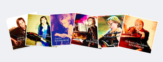 An image of Ruth Nina Welsh’s Six CD releases from Lime Tree Studios.