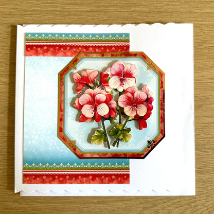 Four Square Handmade Cards: Birds & Flowers