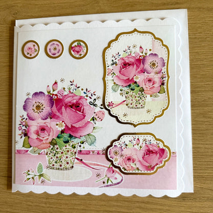 Three Handmade Cards: Roses, Bicycle & Congratulations