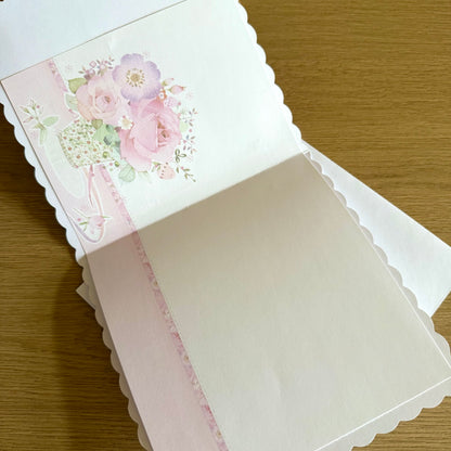 Three Handmade Cards: Roses, Bicycle & Congratulations