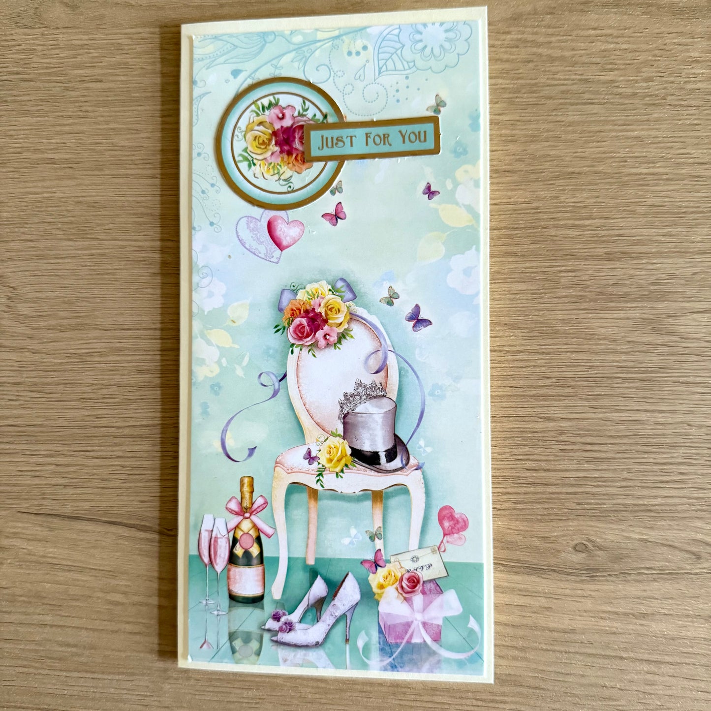 Three Handmade Slimline Cards: Retirement & ‘Just For You’